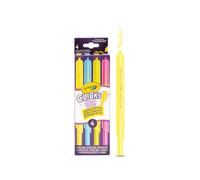 CRAYOLA Cliks - 4 Pack Washable Retractable Highlighter Capless Neon Colours High Visibility Multi-Line Tip for School Study and Office, Kids and Adults, 58-8390