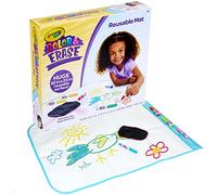 CRAYOLA Color and Erase Mat, Travel Coloring Kit, Gift for Kids, Ages 3, 4, 5, 6