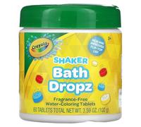 Crayola Bath Tablets Color Bath Dropz 60 Tablets 3.59 Ounce Jar Unscented