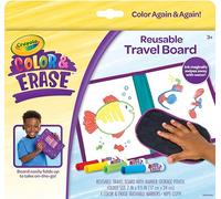 Crayola Color & Erase Reusable Travel Drawing Board Kit for Kids, Toddler Coloring Set, Gift for Boys & Girls, 3+