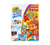 Crayola Color Wonder Alpha Pets, Mess Free Coloring for Toddlers, 24 Coloring Pages & 5 Mess Free Markers, Gift for Kids, Ages 3, 4, 5, 6