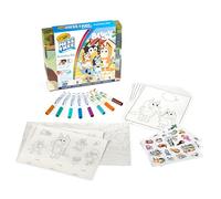 Crayola Color Wonder Bluey Activity Kit, Mess Free Coloring, 8 Markers, 27 Coloring Pages, 4 Metallic Stickers, Gifts, 3+, 757161