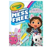 CRAYOLA Color Wonder - Gabby's Dollhouse | Mess-Free Colouring Book (Includes 18 Colouring Pages and 5 Magic Color Wonder Markers) | For Age