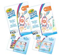 Crayola Color Wonder Mess Free Coloring Kit (120ct) 100 Coloring Pages 20 Mini Markers Travel Activity Toddler Gift 3+