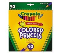 CRAYOLA COLORED PENCILS 50CT FULL
