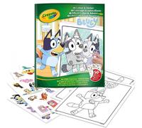 Crayola Bluey Color & Sticker Activity, Bluey Coloring Book, 32 Coloring Pages, Gift for Kids, Ages 3, 4, 5, 6