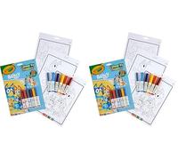 CRAYOLA Colour by Numbers - Bluey (Includes 16 Colouring Pages and 6 Mini-Markers) | Early Years Educational Colouring Fun | for Ages 3+ (Pack of 2)