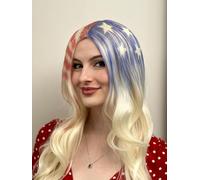 Crayola Colour-Me Wig - Customisable White Glamour Wig for Kids & Adults | Includes 3 Washable Markers & Wigs Stand | Washable, Reusable, Heat-Resistant DIY for Cosplay, Parties, Crafts, Videos