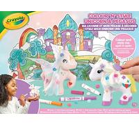 CRAYOLA Colour 'n' Style Unicorn & Pegasus Twin Pack | Colour Your Own Mythical Friends Again and Again | Includes 8 Washable Markers & Style Accessories | Ideal for Kids Aged 4+