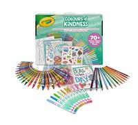 CRAYOLA Colours of Kindness Art Case - 70+ Pieces of Colouring Fun! | Includes Crayons, Markers, Pencils, Stickers & Paper | Ideal for Kids Ages 4+