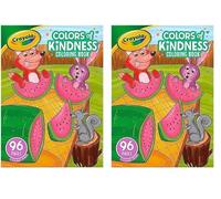 CRAYOLA Colours of Kindness Colouring Book (48 Pages) - Colours and Images That Represent Good Feelings | Ideal for Kids Aged 3+ (Pack of 2)