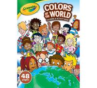 Crayola Colours of the World Colouring Book 48 pages - featuring famous landmarks and new friends - for ages 3+