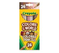 CRAYOLA Colours of the World Colouring Pencils Age 3+ - Assorted Colours (Pack of 24) | Colours That Represent Skin Tones from Around the World | Ideal for Kids Aged 3+