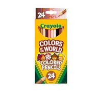 CRAYOLA Colours of the World Pencils - Assorted Colours (Pack of 24) | Colours That Represent Skin Tones from Around the World | Ideal for Kids Aged 3+