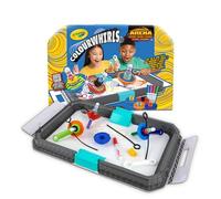 CRAYOLA Colourwhirls Battle Arena - Rip 'Em & Spin 'Em! | Includes Battle Arena, 4 Colourwhirls Toys & 4 Markers | 4 Player Rippin' Spinnin Colouring Fun for Ages 6+
