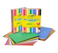 Crayola - Construction Paper, 480 Unidades, 12 Colores Surtidos, para Dibujos, Collage, Art&Craft