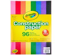 CRAYOLA Construction Paper (96 Sheets) | 9x12 Pad Containing 8 Classic Crayola Colours | Perfect for Art Projects & Classrooms