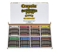 Crayola Construction Paper Crayon Classpack, 8 Colors, Pack of 160, Assorted, Large