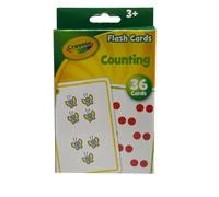 Crayola Counting Flash Cards - 36 Interactive Learning Tools for Kids