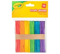 CRAYOLA CRAFT STICKS-ASSORTMENT-PACK OF 100