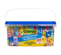 CRAYOLA Crayon Tub (288ct), Bulk Crayons for Kids, Limited Edition Crayon Colors, Classroom Art Supplies for Preschool & Kindergarten,