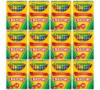 Crayola Crayons Bulk, 12 Packs of 24 Count Crayons, School Supplies, Assorted Colors