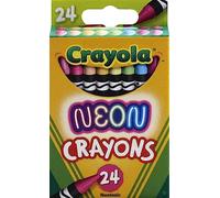 Crayola® Neon Crayons, Assorted Neon Colors, Pack Of 24 Crayons