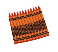 Crayola Crayons, Orange, Single Color Crayon Refill, 12 Count Bulk Crayons, School Supplies