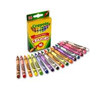 CRAYOLA Crayons, School Supplies, Colors may vary, 16 Count, Crayon Size 3-5/8"L x 5/16" Diameter