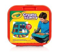 Crayola Create 'N Carry Art Set, 75 Pieces, Art Gift for Kids, Ages 5 & Up