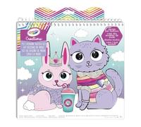 CRAYOLA Creations 04-1173 Baby Animal Fashion Set with 40 Pages, Stencils and 150 Stickers, Creative Activity for Children from 6 Years