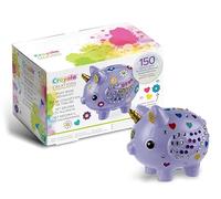 CRAYOLA Creations Set Decorate Your Money Box with Stickers and Crystals, Creative Activity and Gift for Girls from 8 Years