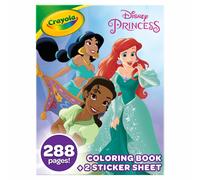 Crayola Disney Princess Coloring Book with Stickers Gift for Kids 288 Pages Ages 3 4 5 6