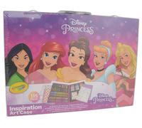 Crayola Disney Princesses Kids Art Case Colored Pencils Felt Pens 115 NEW OVP