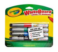 Crayola Dry Erase Markers, Broad Line, Office Supplies, 4 Count