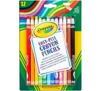 Crayola Easy Peel Crayon Pencils, Pack of 12