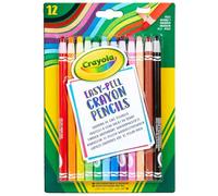 Crayola Easy Peel Crayon Pencils, Pack of 12