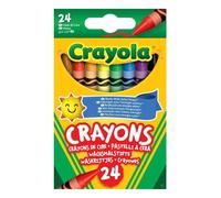 Crayola Eco Crayons Kids Art Drawing Colouring Wax Sticks - Pack of 24
