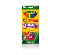 Crayola Erasable Colored Pencils Kids At Home Activities 24 Count Assorted Long