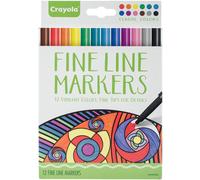 Crayola Fine Line Marker Set 12/Pkg-Classic