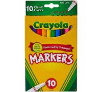 Crayola Fine Line Markers, Multi-Colour, 18.71 x 10.64 x 1.11 cm