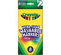 Crayola Fine Line-Markers Washable, Acrylic, Multicolour, 8.89x19.55x1.19 cm