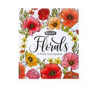 Crayola Floral Adult Coloring Book (40pgs), Flower Adult Coloring Pages, Stress Relief Activity, Mindfulness Gift for Teens & Adults, 9+