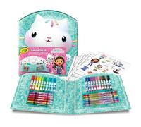 CRAYOLA - Gabby's Dollhouse 40 Pieces Creative Case with Markers, Wax Crayons, Colouring Pages, Stickers, Gift Idea and Creative Activity for Children from 5 Years, 04-2945
