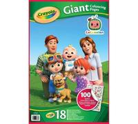 CRAYOLA Giant Colouring Book - Cocomelon | 18 Pages of Cocomelon Colouring Fun | Includes 100 Stickers | Ideal for Kids Aged 3+