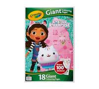 CRAYOLA Giant Colouring Book - Gabby's Dollhouse | 18 Pages of Gabby's Dollhouse Colouring Fun | Includes 100 Stickers | Ideal for Kids Aged 3+
