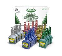 Crayola Glitter Glue Bulk, 20 Count Classpack, Washable Craft Glue, 5 Assorted Colors