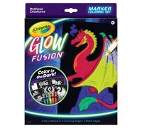 Crayola Glow Fusion Marker Coloring Set-Mythical Creatures 747491