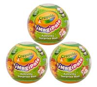 CRAYOLA Imagipals Activity Surprise Ball Capsules with Animal & Characacter Figures (3X Animal Imagipals)