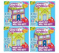 CRAYOLA Imagipals Activity Surprise Ball Capsules with Animal & Characacter Figures (Scribble Scrubble Pack of 4)